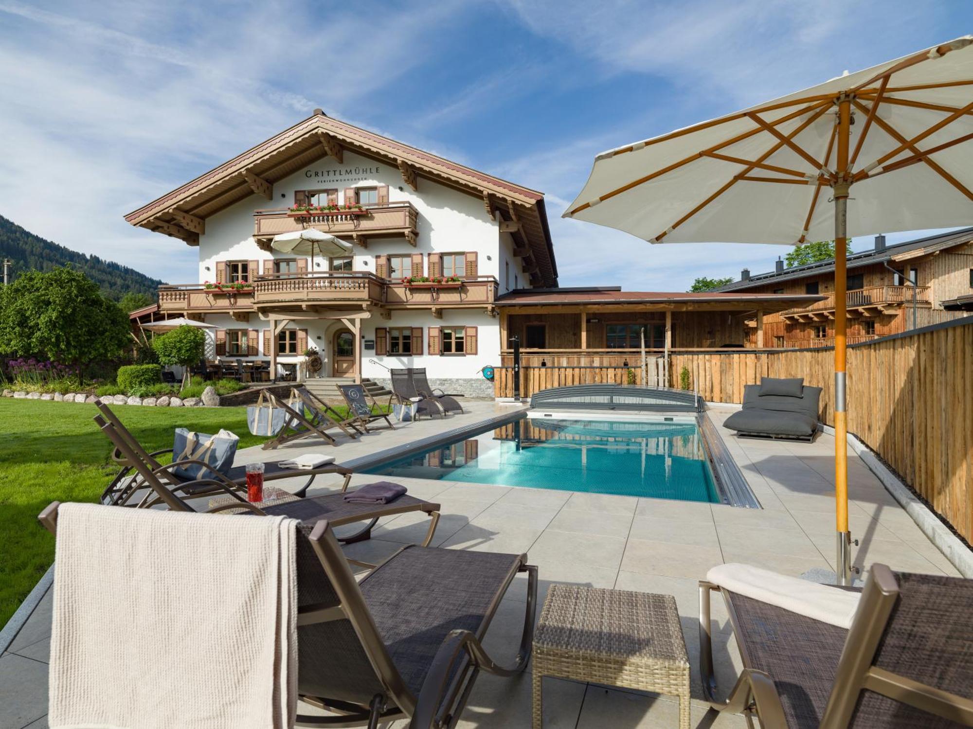 Grittlmühle Chalet Ferienwohnungen Brixen im Thale Exterior foto
